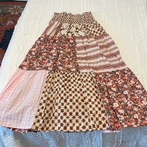 Universal Threads patchwork maxi skirt